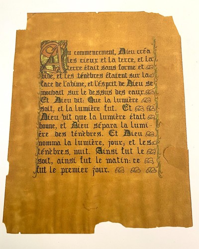 Antica calligrafia francese