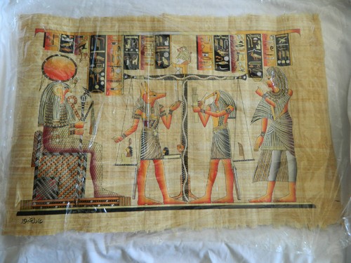 Quadro carta papiro egiziano