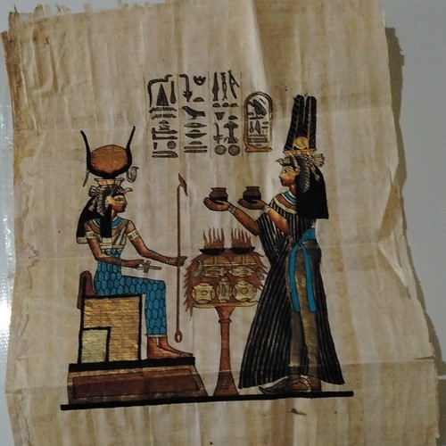 Papiro egizio dipinto con